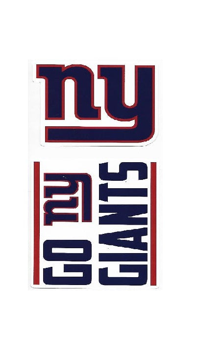 New York Giants Double Up Die Cut Vinyl Stickers