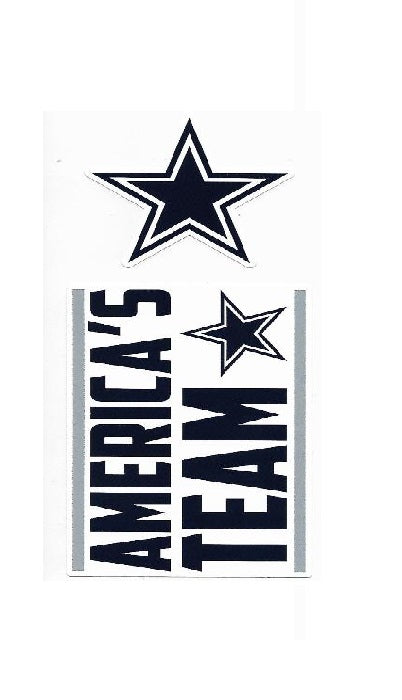 Dallas Cowboys Double Up Die Cut Vinyl Stickers