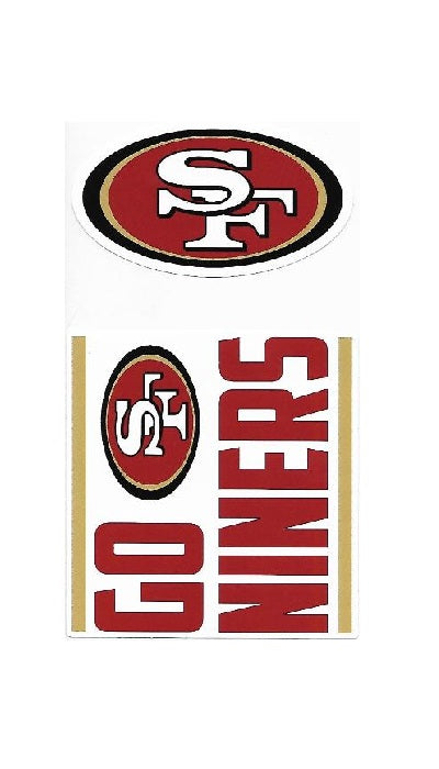 San Francisco 49ers Double Up Die Cut Vinyl Stickers