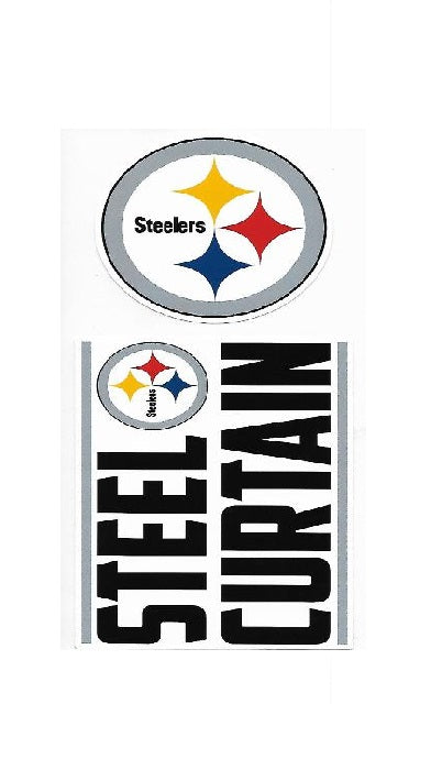 Pittsburgh Steelers Double Up Die Cut Vinyl Stickers