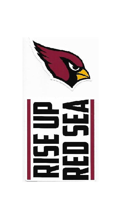 Arizona Cardinals Double Up Die Cut Vinyl Stickers