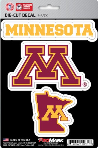 Minnesota Golden Gophers Team Decal Set