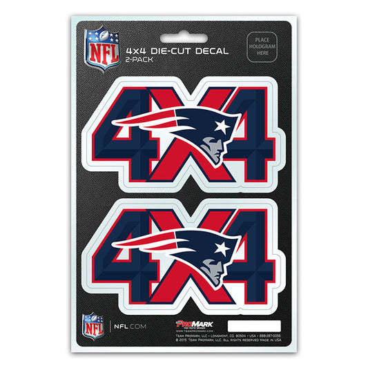 New England Patriots 4x4 Decal Pack