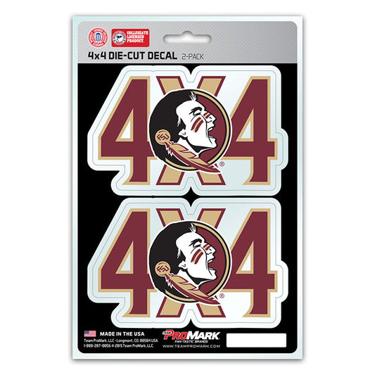 Florida State Seminoles 4x4 Decal Pack