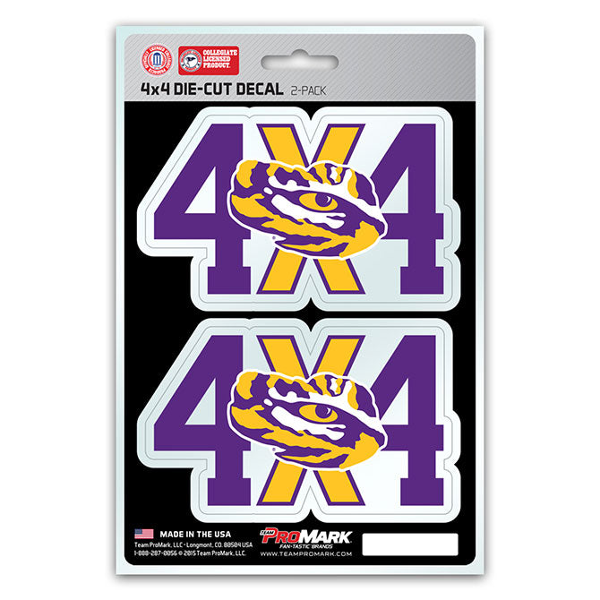 Louisiana State Tigers 4x4 Decal Pack