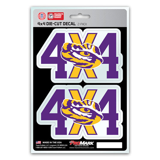 Louisiana State Tigers 4x4 Decal Pack