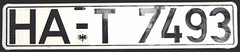 European Style Metal License Plate