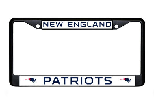 New England Patriots Black License Plate Frame