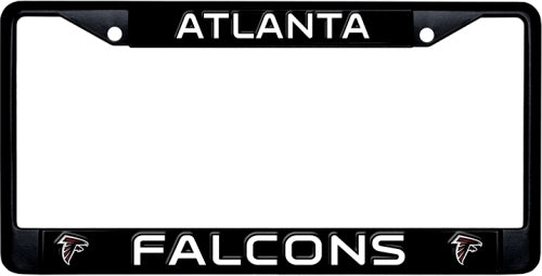 Atlanta Falcons Black License Plate Frame