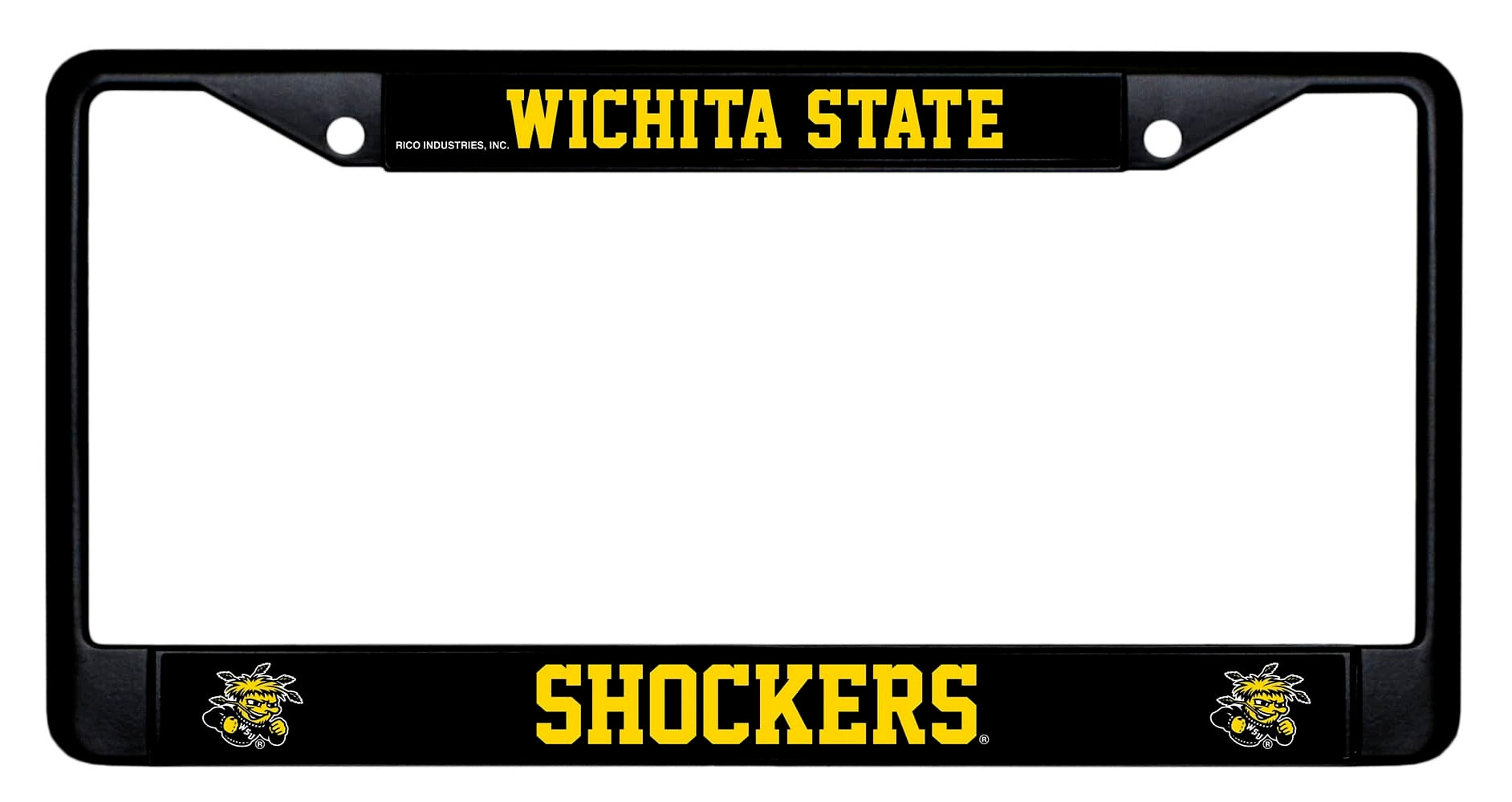 Wichita State Shockers Black License Plate Frame