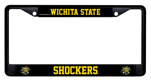 Wichita State Shockers Black License Plate Frame