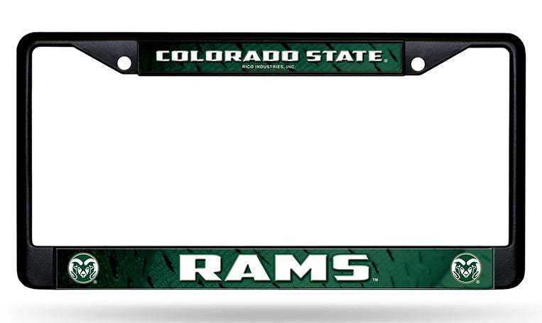 Colorado State Rams Black License Plate Frame