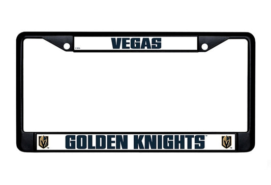 Las Vegas Golden Knights Black License Plate Frame