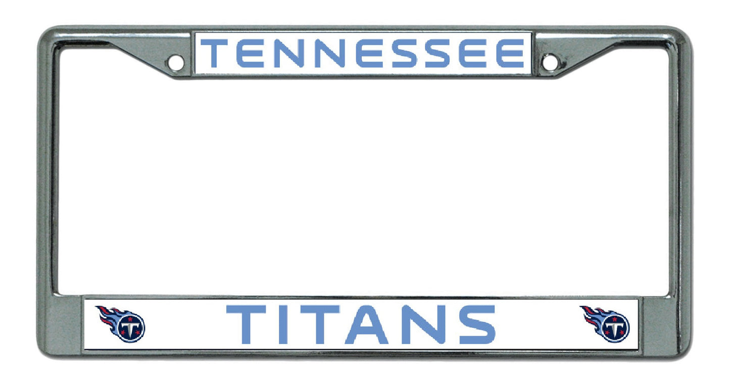 Tennessee Titans Chrome License Plate Frame