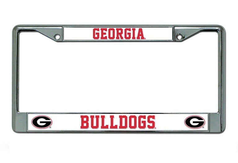 Georgia Bulldogs Chrome License Plate Frame