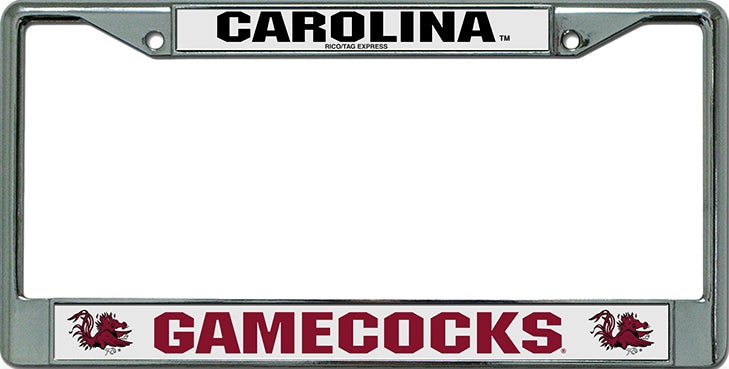 South Carolina Gamecocks Chrome License Frame