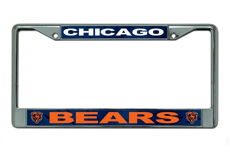 Chicago Bears Chrome License Plate Frame