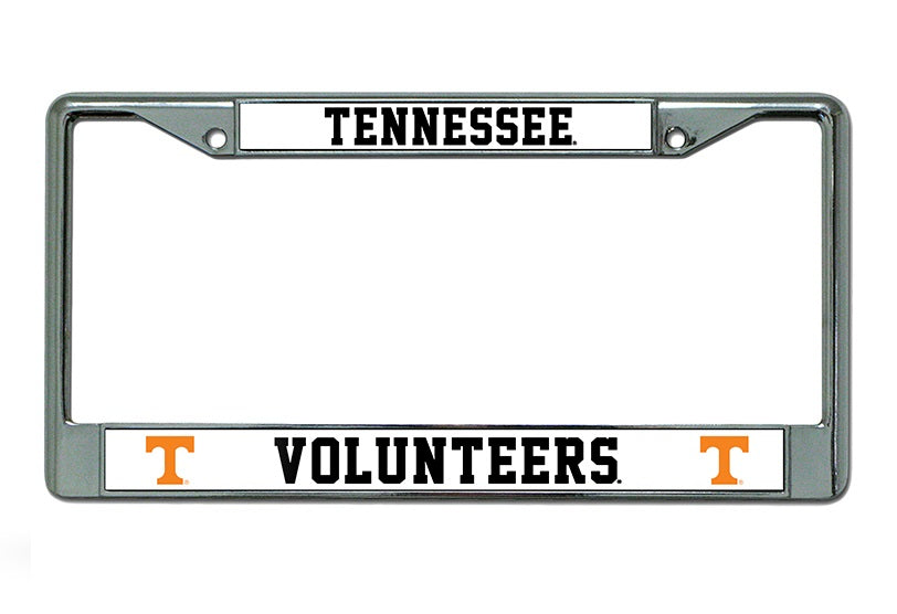 Tennessee Volunteers Chrome License Plate Frame