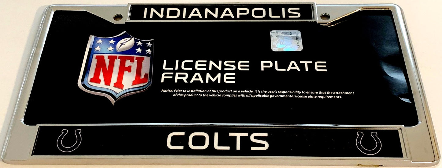 Indianapolis Colts Chrome License Plate Frame