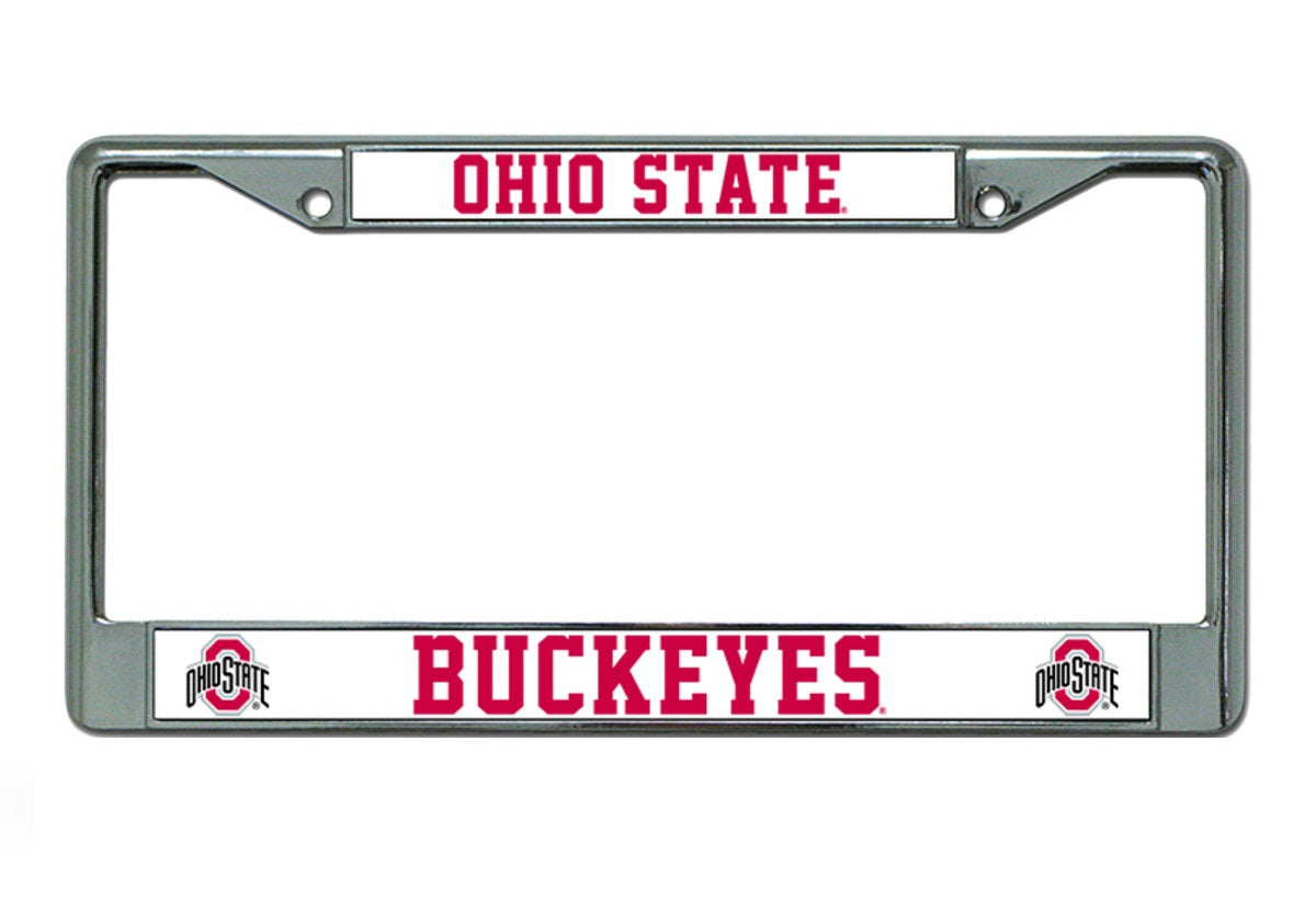 Ohio State Buckeyes Chrome License Plate Frame