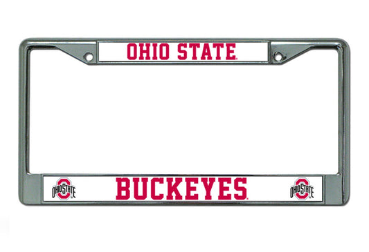 Ohio State Buckeyes Chrome License Plate Frame