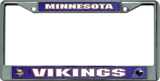 Minnesota Vikings Chrome License Plate Frame