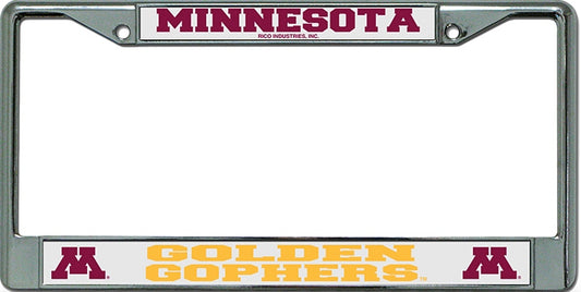 Minnesota Golden Gophers Chrome License Plate Frame