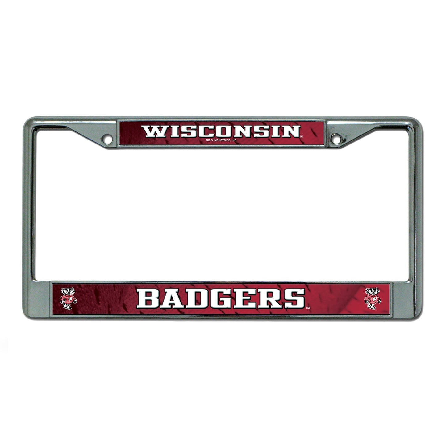 Wisconsin Badgers Chrome License Plate Frame