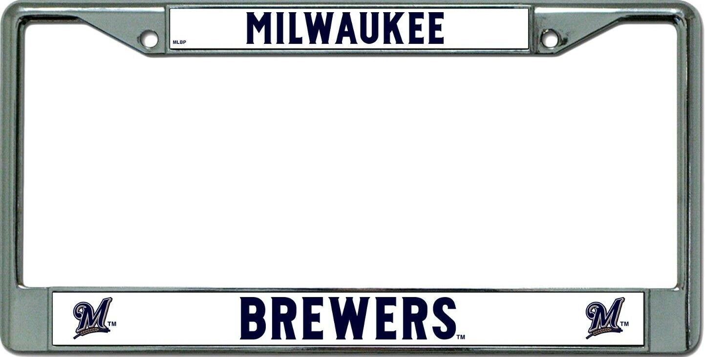 Milwaukee Brewers Chrome License Plate Frame