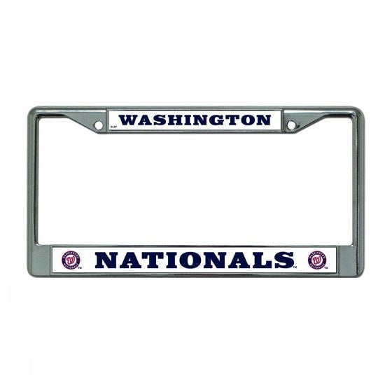 Washington Nationals Chrome License Plate Frame