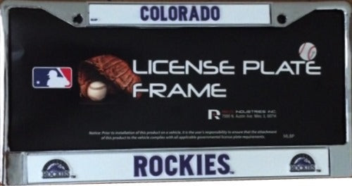 Colorado Rockies Chrome License Plate Frame