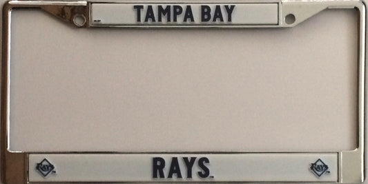 Tampa Bay Rays Chrome License Plate Frame