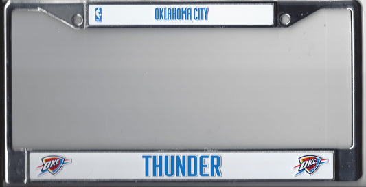 Oklahoma City Thunder Chrome License Plate Frame