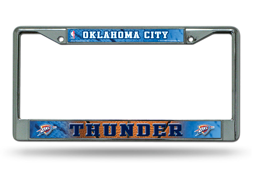 Oklahoma City Thunder Chrome License Plate Frame