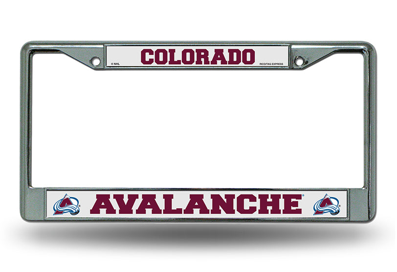 Colorado Avalanche Chrome License Plate Frame