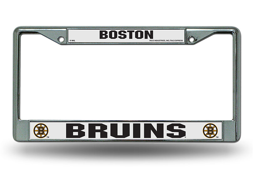 Boston Bruins Chrome License Plate Frame