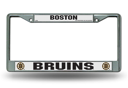 Boston Bruins Chrome License Plate Frame