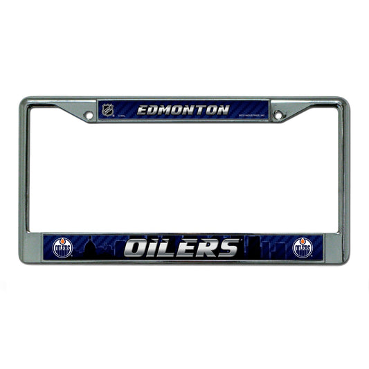 Edmonton Oilers Chrome License Plate Frame