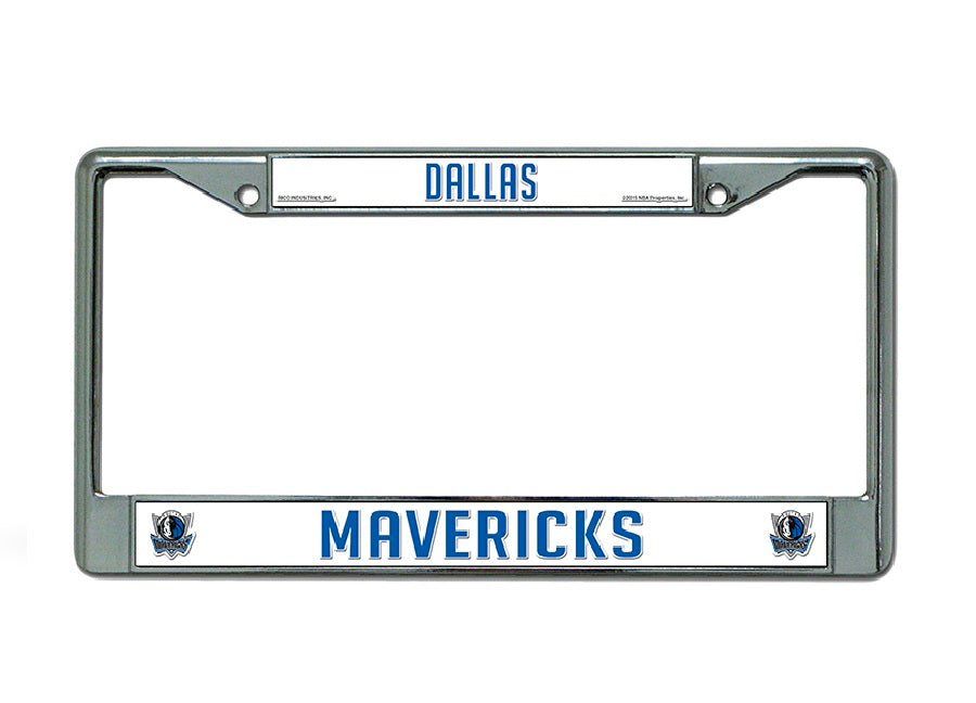 Dallas Mavericks Chrome License Plate Frame