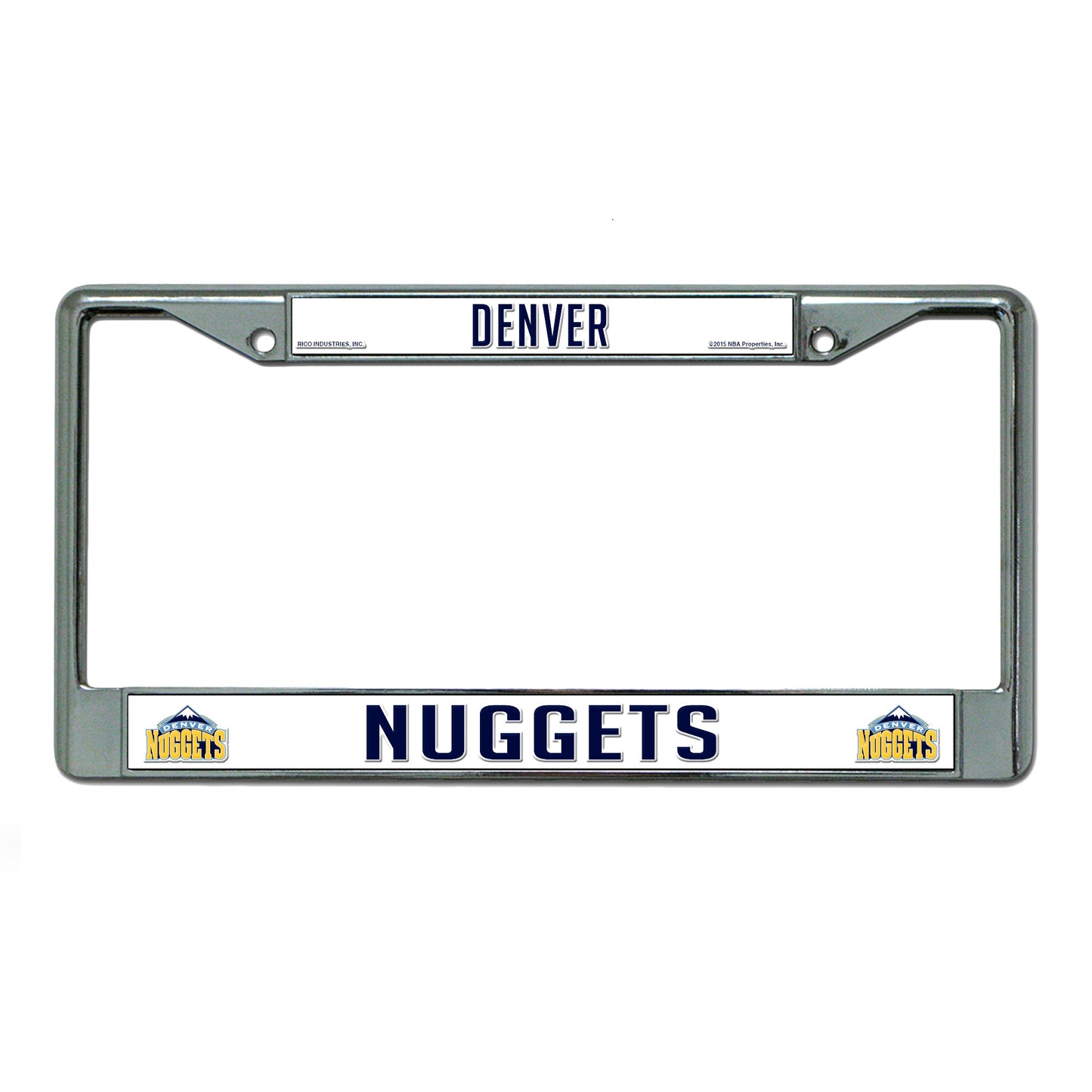 Denver Nuggets Chrome License Plate Frame