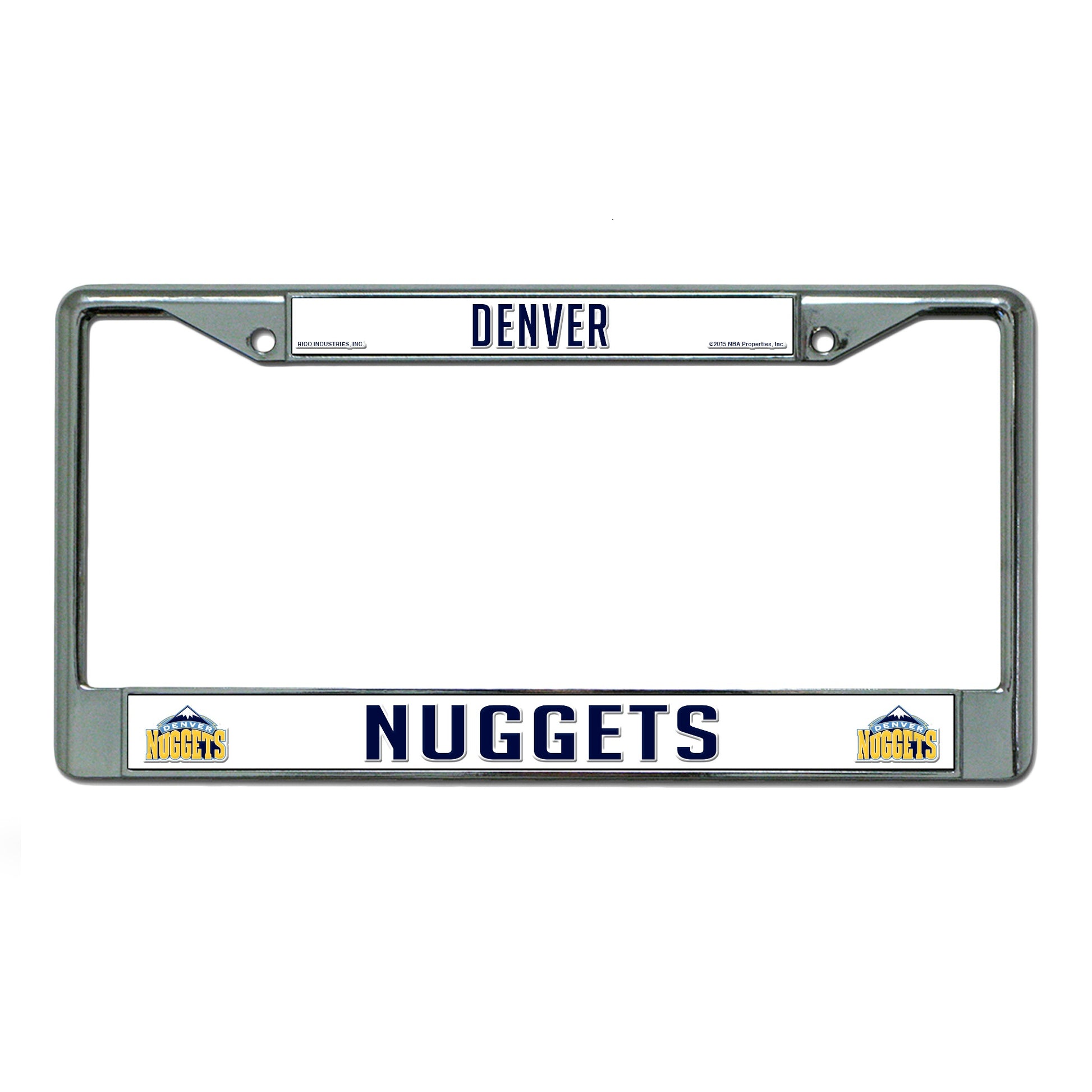 Denver Nuggets Chrome License Plate Frame