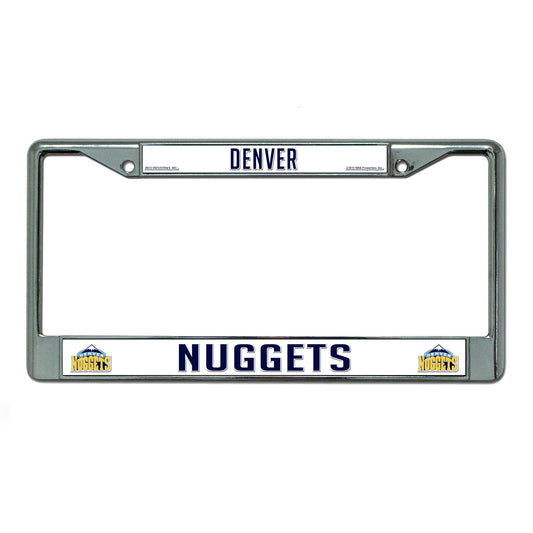 Denver Nuggets Chrome License Plate Frame