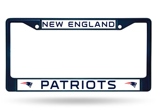 New England Patriots Anodized Blue License Plate Frame