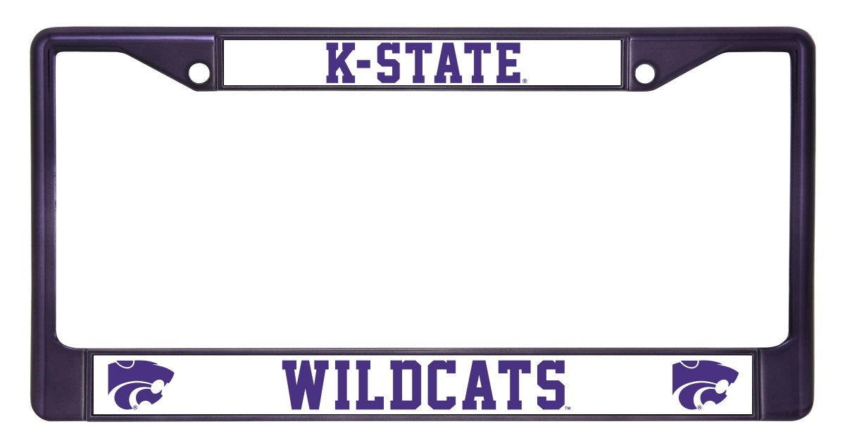 K-State Wildcats Anodized Purple License Plate Frame