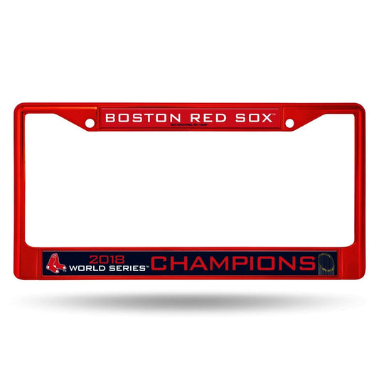 Boston Red Sox World Series 2018 Anodized Red Frame