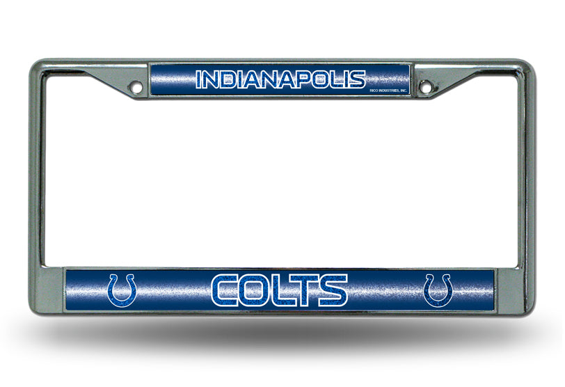 Indianapolis Colts Glitter Chrome License Plate Frame