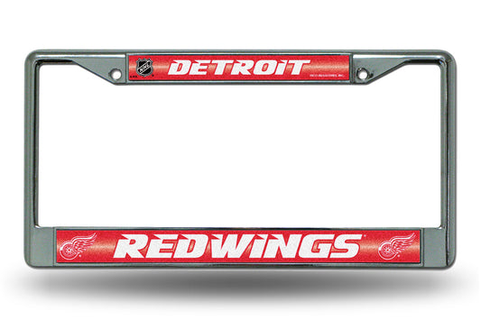 Detroit Red Wings Glitter Chrome License Plate Frame