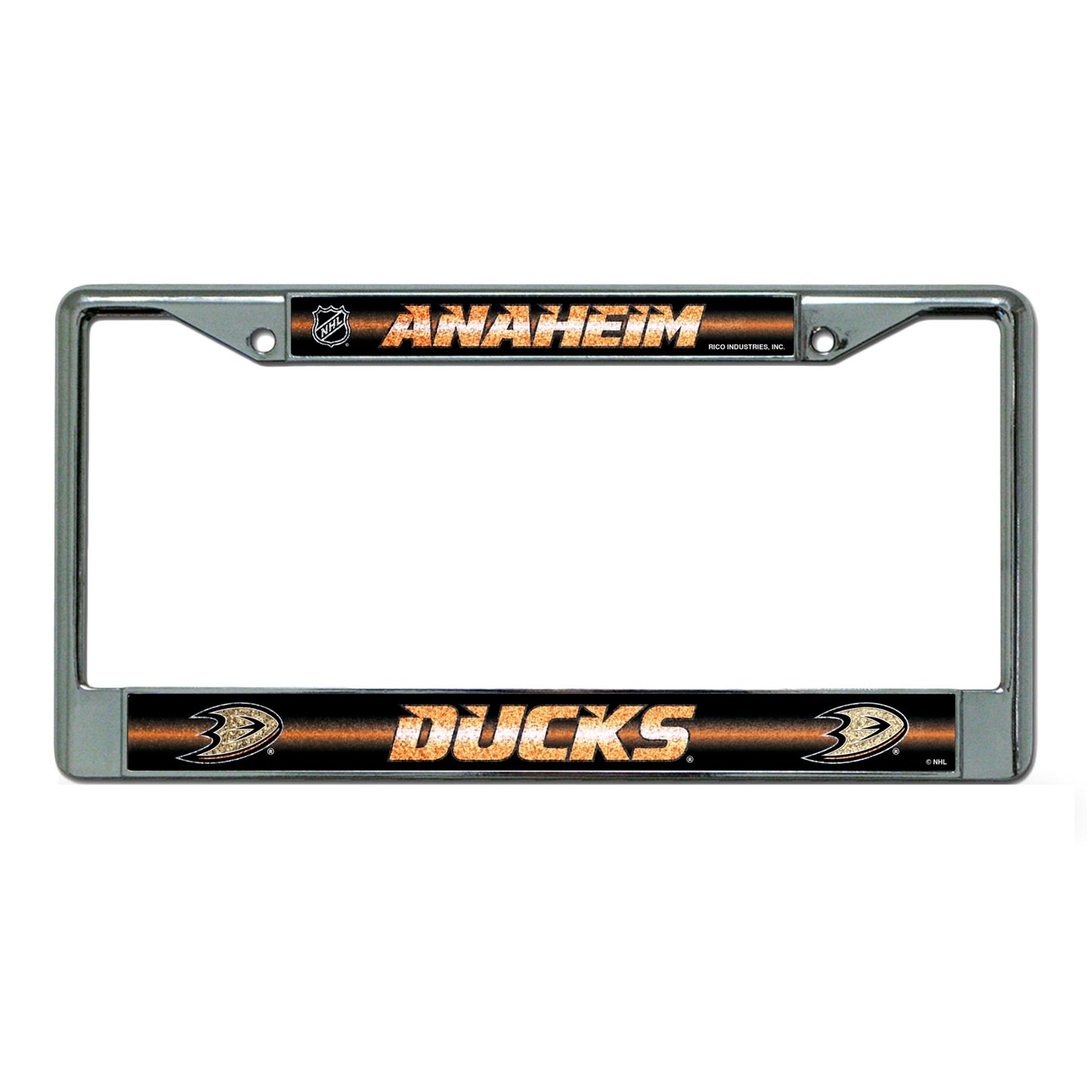 Anaheim Ducks Glitter Chrome License Plate Frame