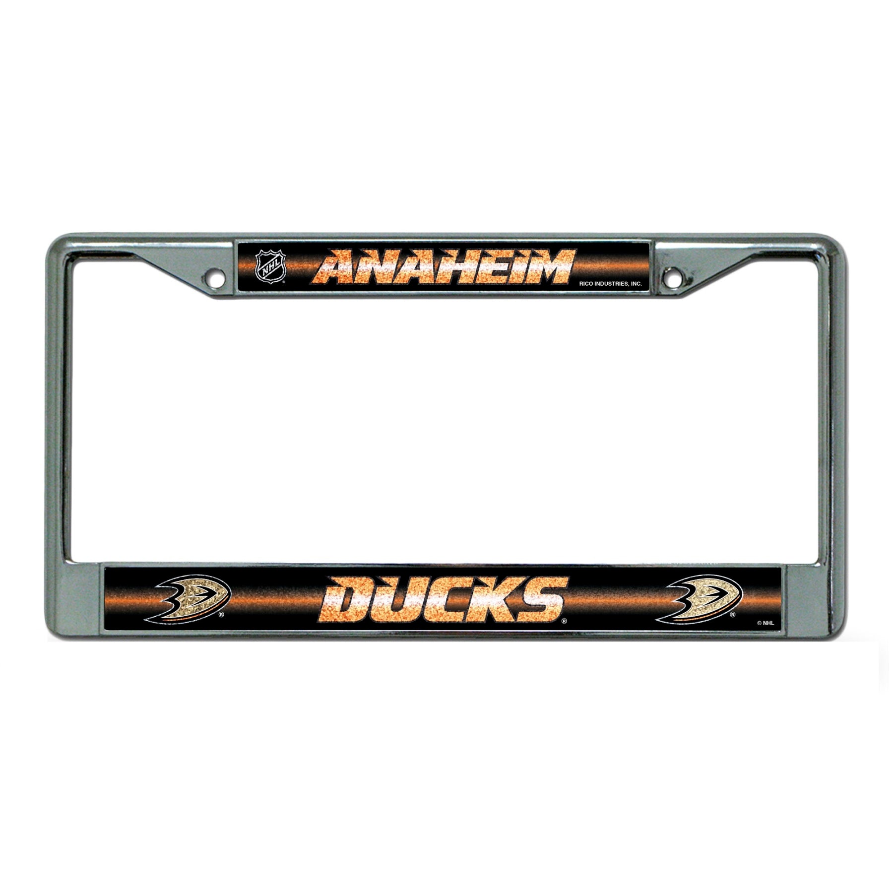 Anaheim Ducks Glitter Chrome License Plate Frame