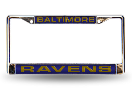 Baltimore Ravens Laser Chrome License Plate Frame